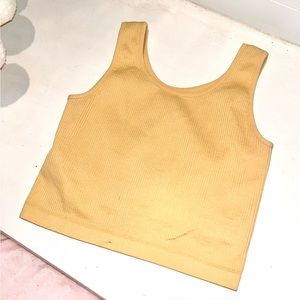 Forever 21 Orange Ribbed Tank Top